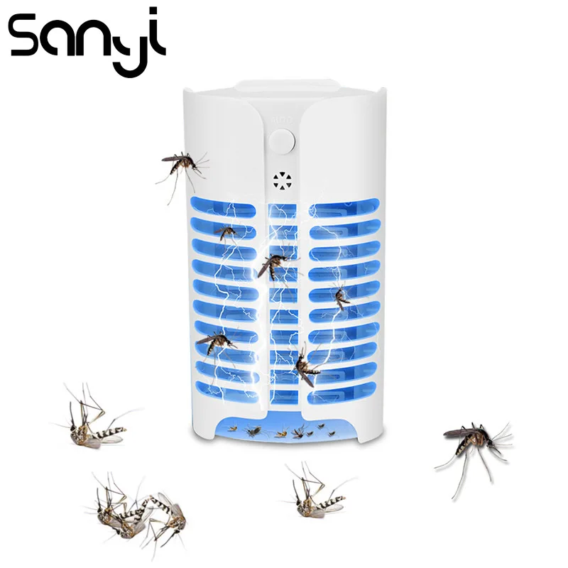 

SANYI Mosquito Lamp Night Light 4 LED Light Sensor Control Anti Mosquito Trap for Home Lighting Bug Zapper Lamp Insect Repeller