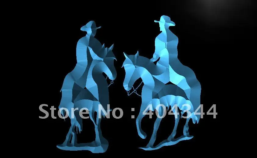 

LB750- Western Cowboy Rodeo Horse Pub Bar Light Sign