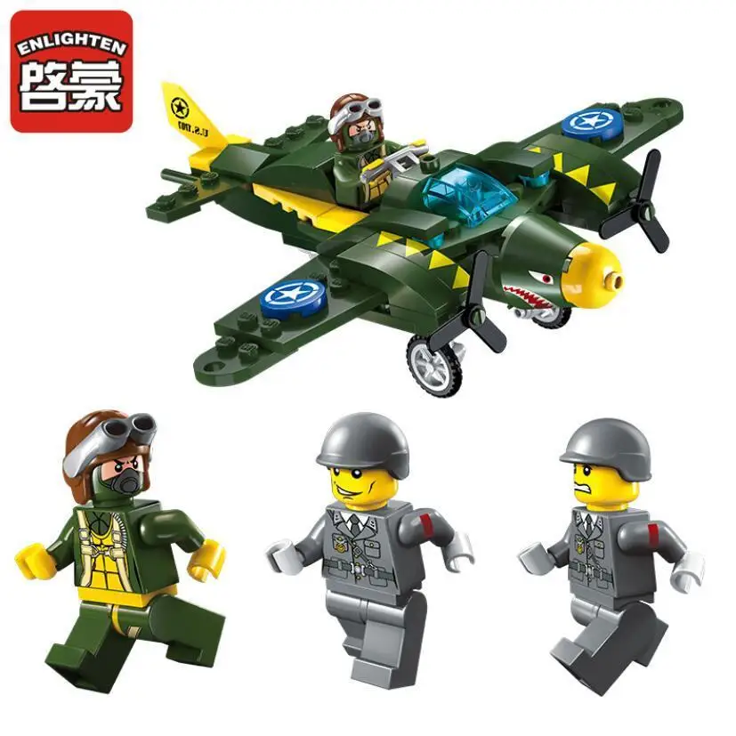 241 шт. просветить Кирпич Battlefield серии Air Raid вооруженных Building Block Устанавливает