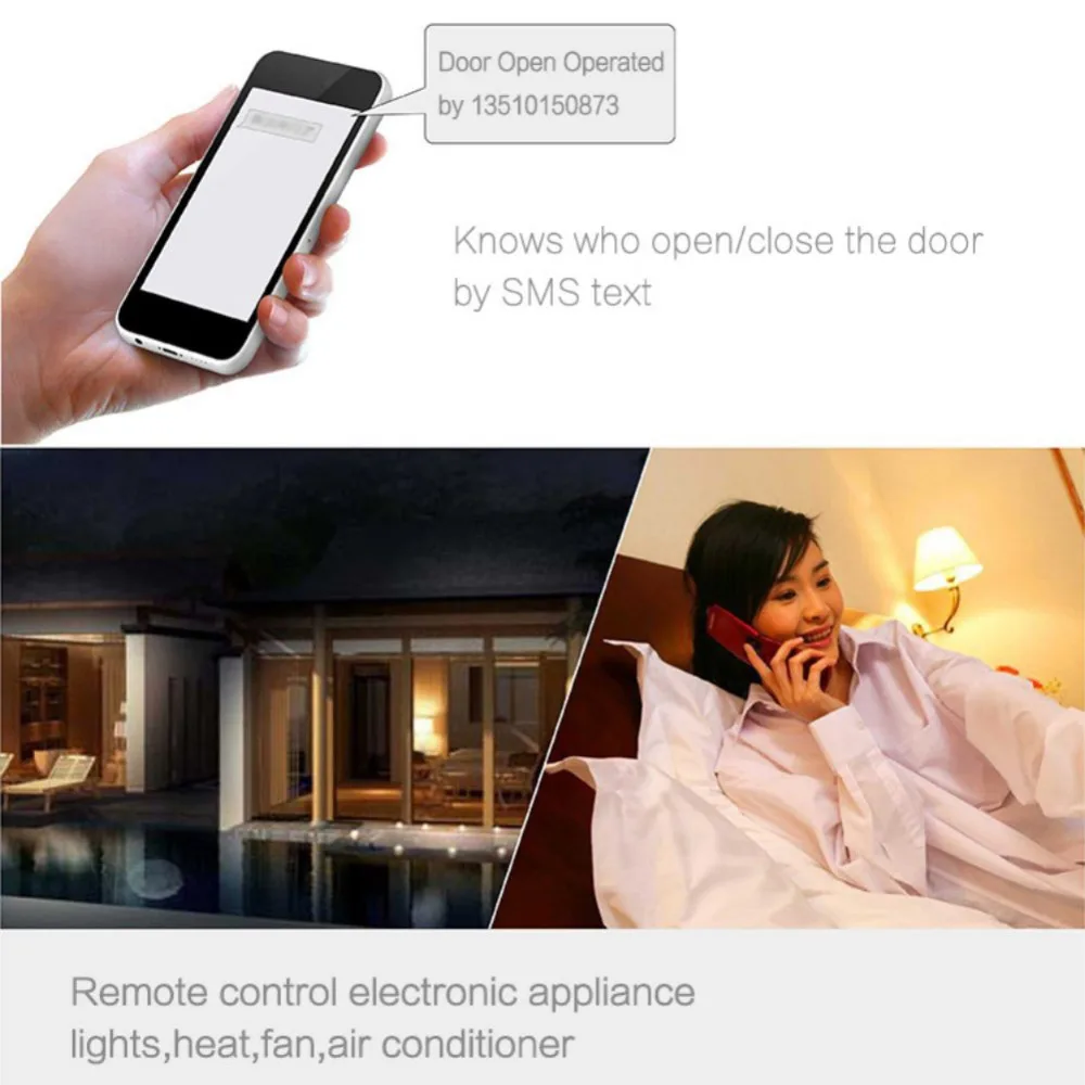 HonesThing GSM 3G SMS Gate Opener Garage Relay Switch Remote Control Access Controller Electric Door Operator RTU5024[200 Users] 9