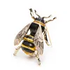 Wuli&Baby Enamel Bumblebee Brooches Men Women's Alloy Yellow Bee Insect Brooch Christmas Gift Broche Banquet Pins ► Photo 2/4