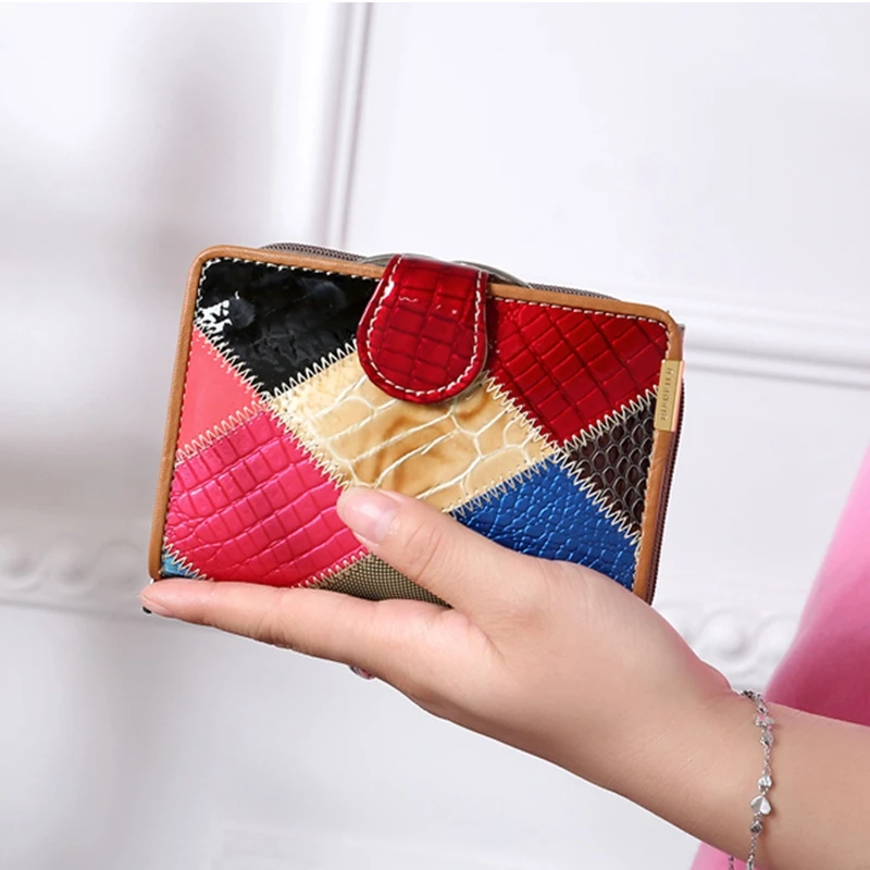 New Luxury Crocodile women wallets high quality Genuine Leather long wallet for phone card