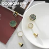 Dooroom Brass Hooks Shell Nordic Pastoral White Gold Bathroom Indoor Kitchen Hallway Wall Clothes Hooks Wall Hangings Row Hooks ► Photo 3/5