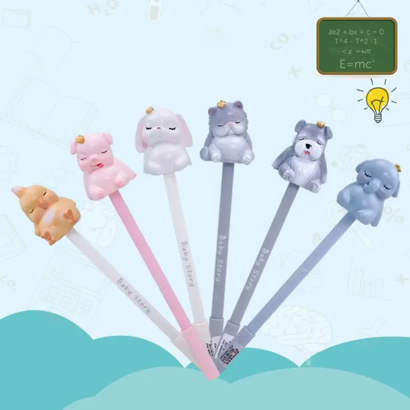 

Creative Kawaii Animal Cartoon Gel Ink Pen Neutral Pens Stationery Student Writing Tool School Office Supplies Novelty Kids Gift