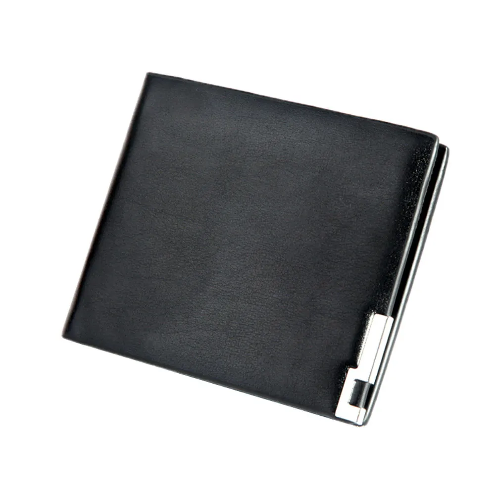 

2017 Short Men Stylish Bifold Business Leather Wallet Card Holder Coin Wallet Purse High Quality Vintage Designer #6042207