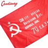 Drapeau rouge cccp hammer de l'union soviétique | Drapeau de la république soviétique de la révolution rouge russe de l'union des républiques socialistes et urss ► Photo 1/6