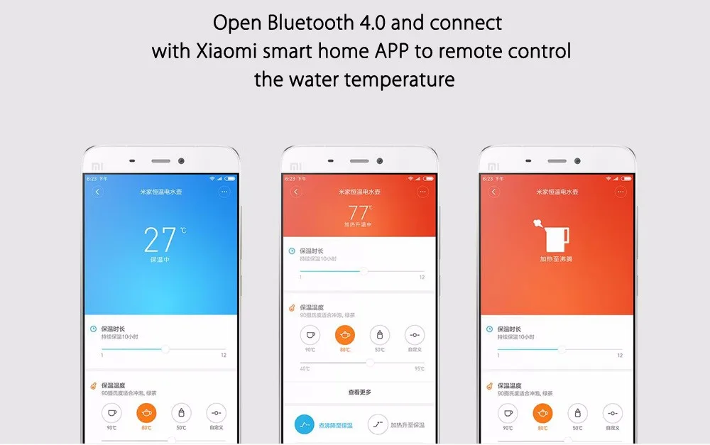 Xiaomi Mijia постоянная температура умный Контроль Электрический чайник для воды 1.5L 12 часов термостат поддержка с телефоном приложение