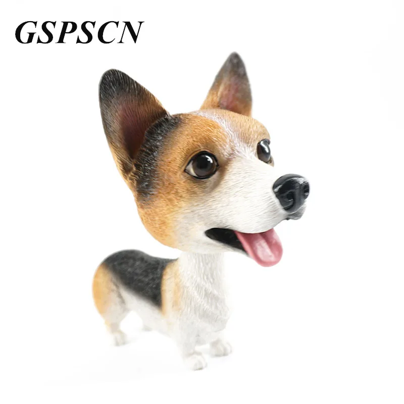 New Corgi Dog Cute Dog Doll font b Car b font Nodding Dog Shakes Head Shaking