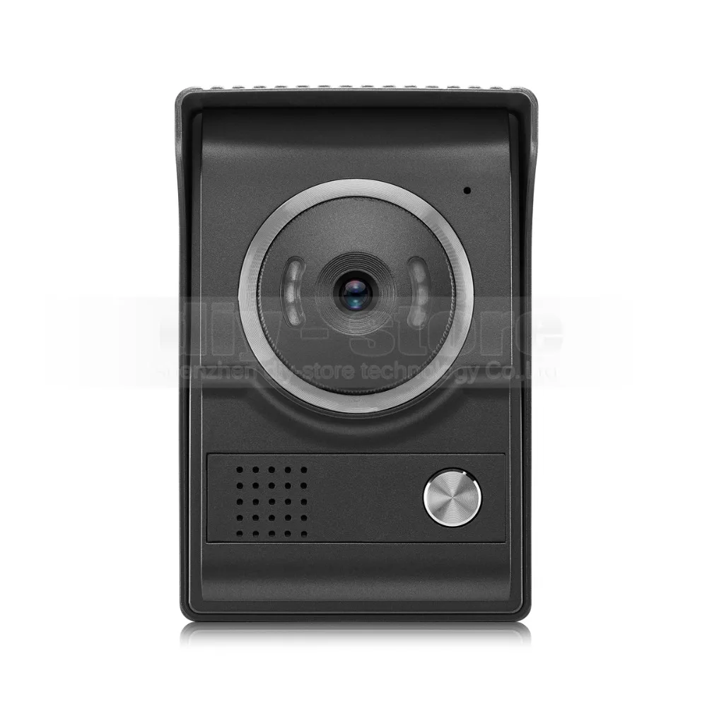 Diysecur 7 дюймов Видеодомофоны видео-телефон двери 700TV линии ИК Ночное видение HD Камера для Офис завод белый 1v5