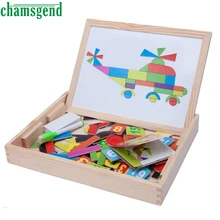 Горячие Многофункциональный магнитный пазл Письменные доски рисунок двойной мольберт игрушка 1 сентября
