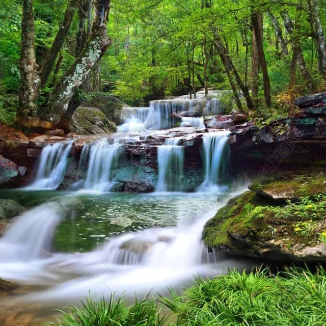 3D 5D 8D Mural Large Size Photo Wall Paper Waterfall Nature Landscape