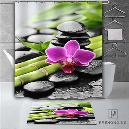 

Custom _Orchid-Bamboo (1) Waterproof Shower Curtain Doormat Home Bath Bathroom Polyester Fabric Multi Sizes#18-10-18-(2)-24