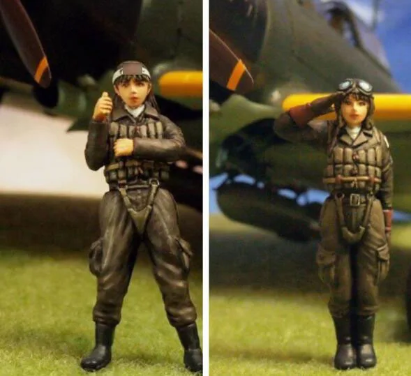 

1/32 Resin Kits Japanese Female Pilot 2pcs/set (no plane)
