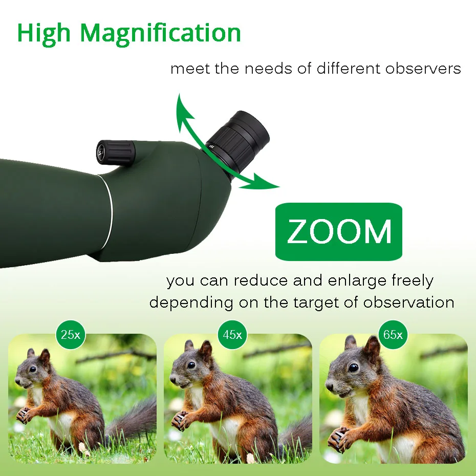 Adaptador de teléfono Universal y Monocular para caza con telescopio de Zoom de alcance de 50/60/70mm mountF9308 óptica al aire libre para caza, tiro, tiro con arco, observación de aves - 4