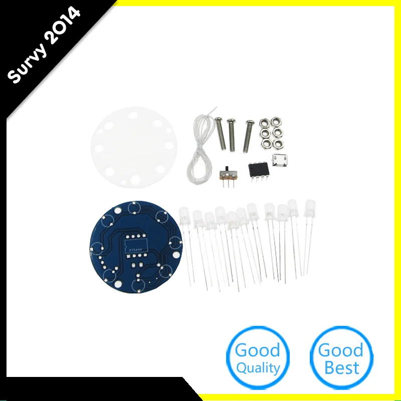 

DIY make Christmas Star Flashing LED Cylinder Kit with 23 Breathing Effect