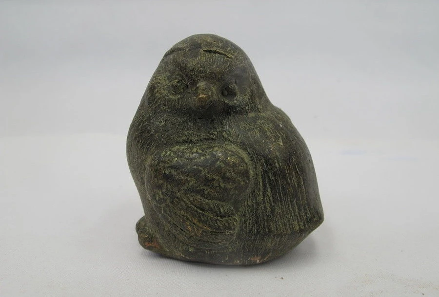 

China Chinese Folk Classical Bronze Copper Minerva owl Cute Figurines statue