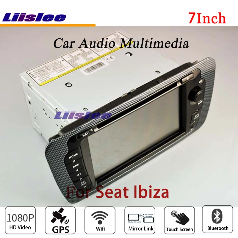 Cheap Liislee For Seat Ibiza - Car Stereo Android Radio DVD Player FM BT Wifi GPS MAP NAV Navigation 1080P System Original NAVI Design 3