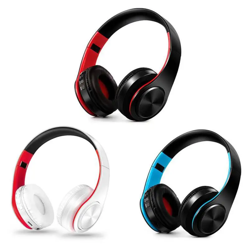 

Head Wear Wireless Bluetooth Sports Headphone Foldable Stereo Bluetooth V4.0 Headset Plug TF Cards Earphones