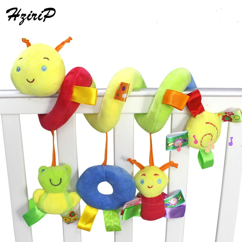 

Hrizip Revolves Multi-function Music Bed Rattles With BB Device Animal Plush Rattle Baby Toys Stuffed Soft Cute Infant Stroller