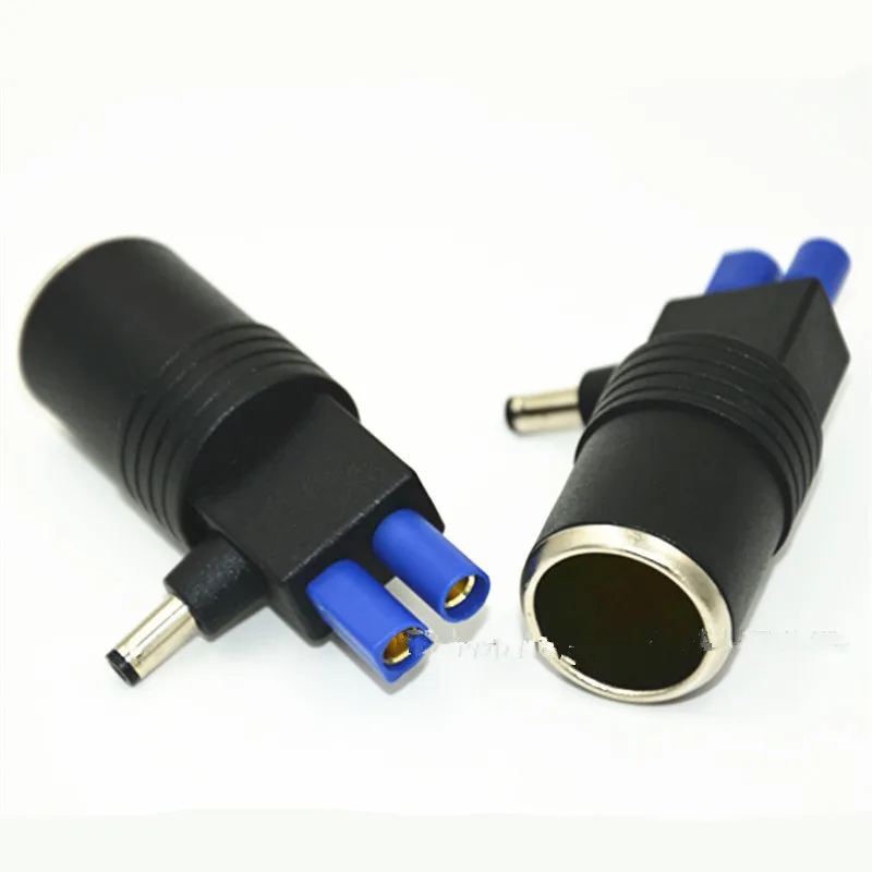 EC5 to DC 5.5mm x 2.1 mm 12V Cigarette Lighter Power Socket Adaptor for car booster Jump starter connect to car dvr camera gps