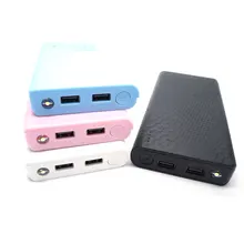 Универсальный 7×18650 USB Портативное Зарядное Устройство Power Bank Дело Внешняя Коробка комплект DIY Коробка Зарядное устройство С Dual USB Для Мобильных телефон