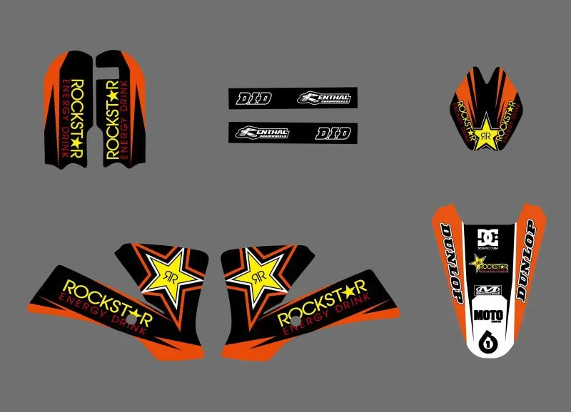 Набор стикеров для KTM SX 65 2002 2003 2004 2005 2006 2007 2008 0525|sticker kit|team graphicsdecal kit |