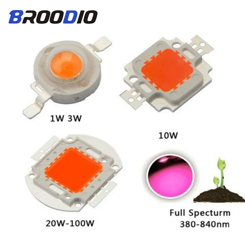 

LED Lamp COB Bulb Chip Beam LED Grow Plant Light Diode Full Spectrum Lamps 1W 3W 5W 10W 20W 30W 50W 100W LED DIY Flood Spotlight
