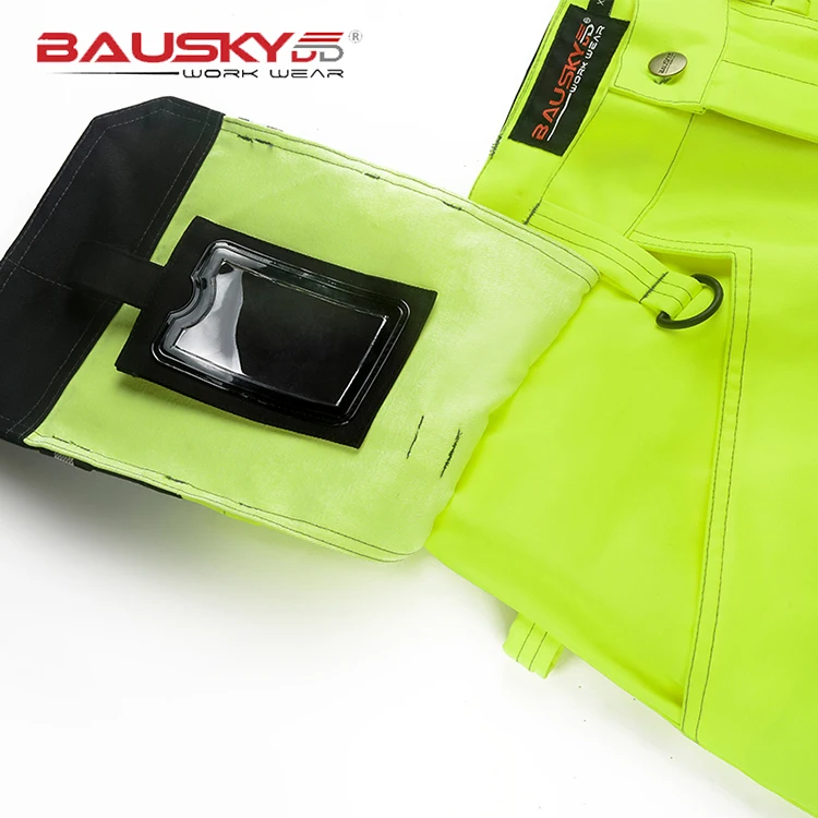 Hi vis Tool Pocket Pant With Knee Pads For Work mens work pants
