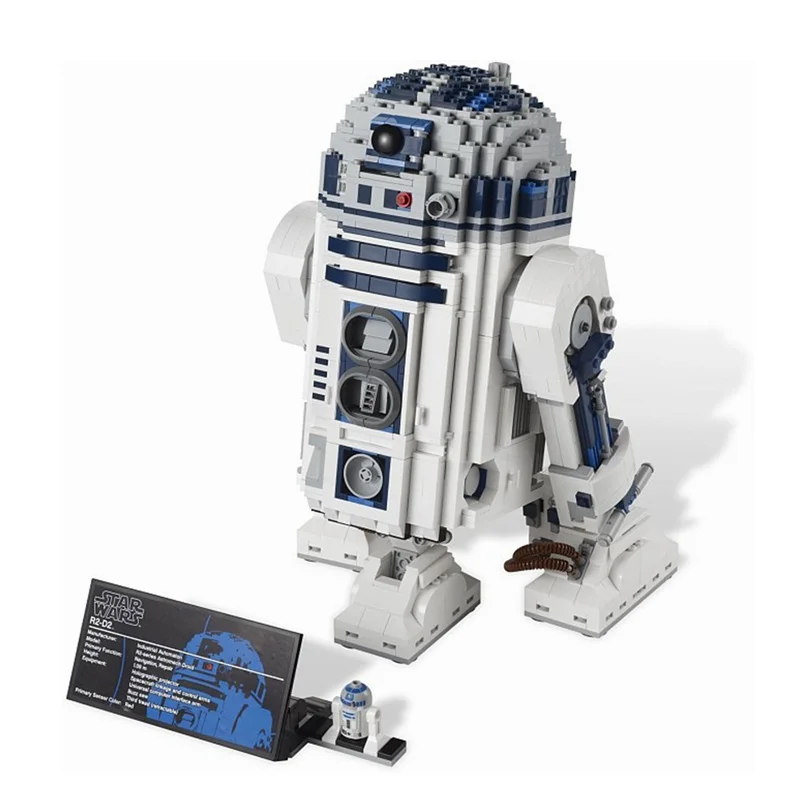 

2018 Upgraded Star Space Wars The R2-D2 Smart Robot 2127Pcs Building Blocks Toys for Children Compatible with Legoing 10225
