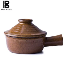 300 мл винтажная керамическая кастрюля Боковая ручка кухонная утварь тушеная каша мясной горшок варить рисовый дезацион кастрюля детское питание добавка