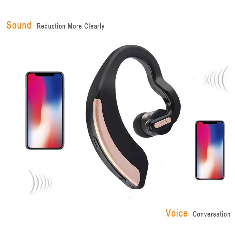 YOU FIRST Wireless Headphones Bluetooth Headset With Mic Ear Hook Earphone Wireless Stereo Headphone For Mobile Phone iPhone
