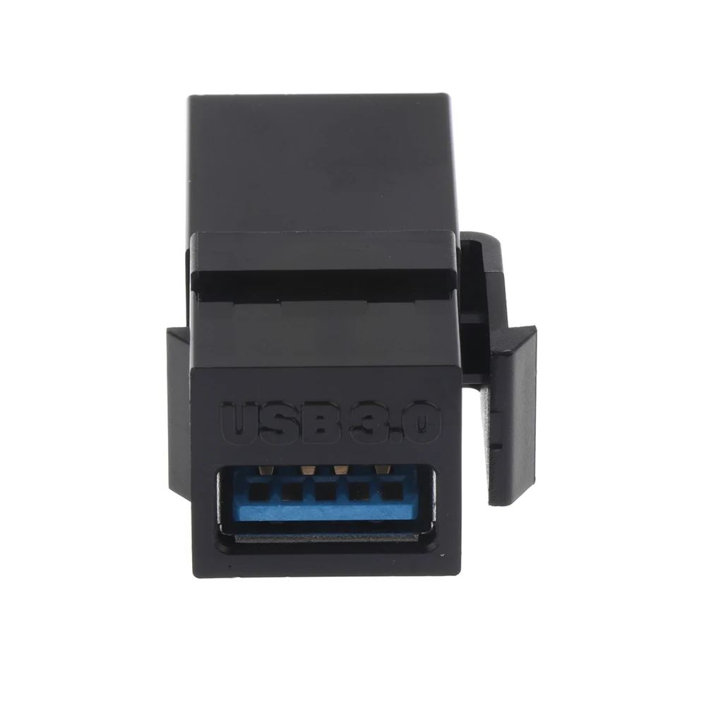 5 Pcs USB 3.0 Keystone Jack Coupler Insert Snap A Female to A Female Jack Snap-in Connector Socket Adapter Port For Outlet Panel