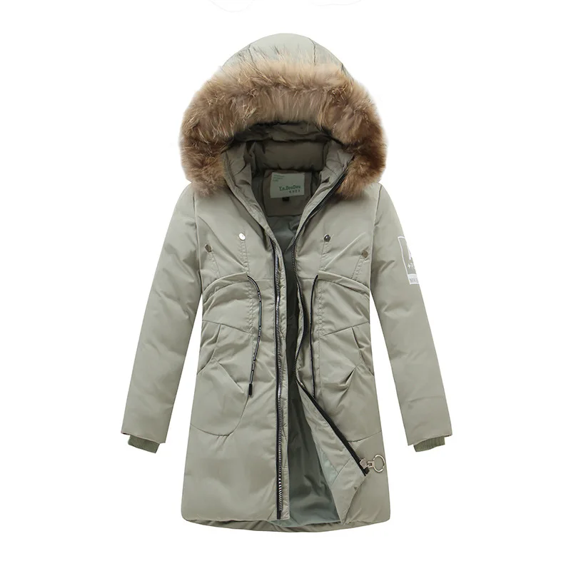 2017 New Brand Clothing Jackets Thick Keep Warm Boy Down Jacket High Quality Real Fur Collar Hooded Down Jacket Girl Winter Coat (17)