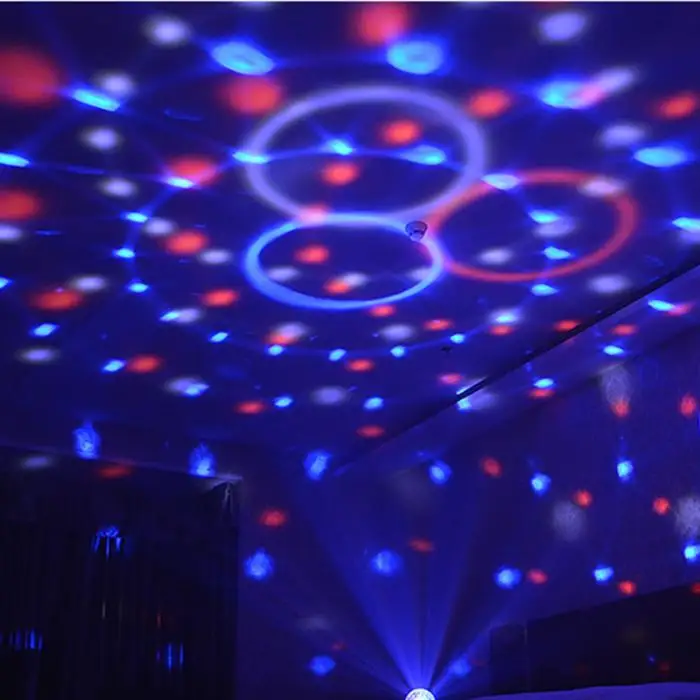 DJ огни 9 цветов светодиодный Bluetooth сценические огни Звук Активированный ротационный Кристалл Волшебный шар свет TN88