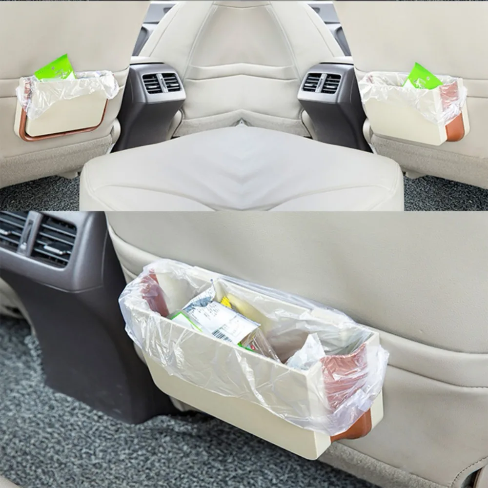 Подвесной ящик для хранения на заднем сиденье автомобиля, сумка для мусора, складная коробка для хранения, органайзер для автомобиля