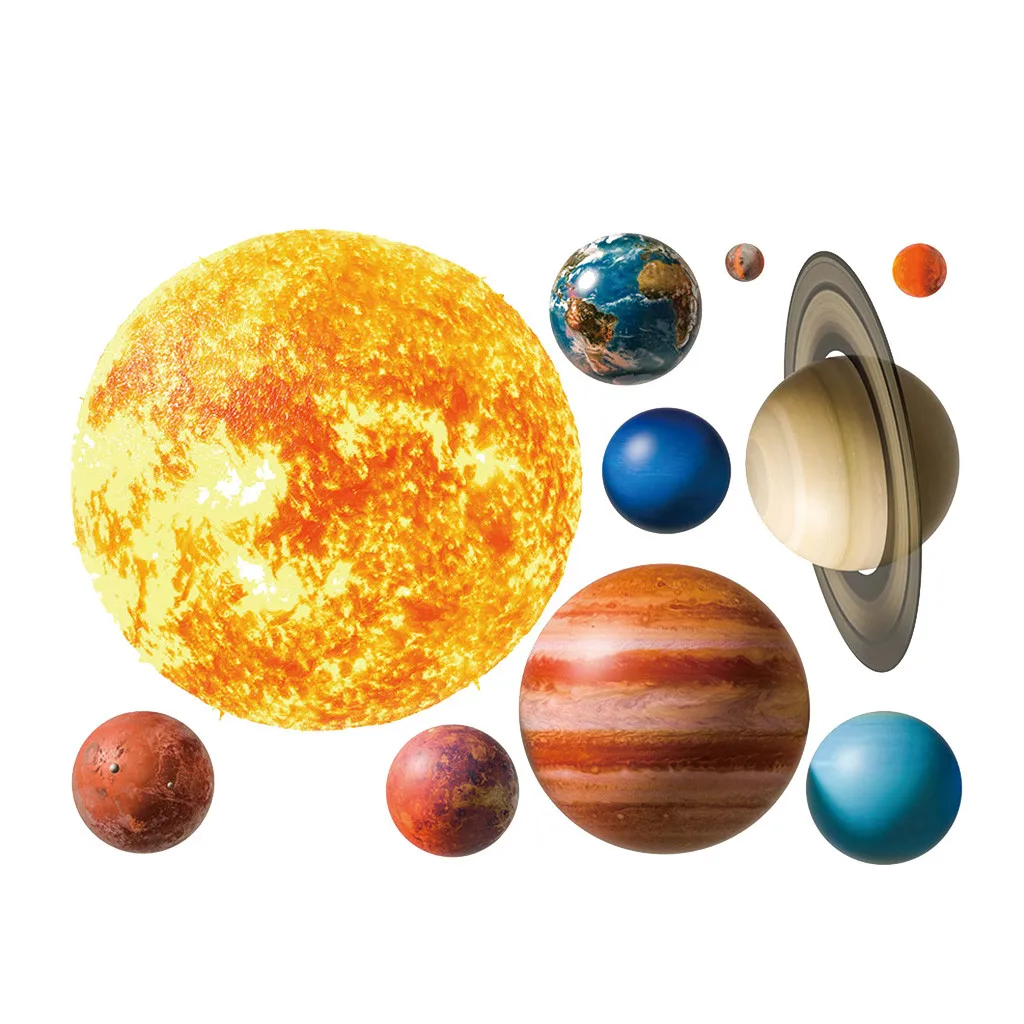 Us 345 45 Offwallpaper Mobile Creative Wall Affixed With Solar System Planet Personality Wall Background Decor Sticker Fashion Hot New Feb21 In