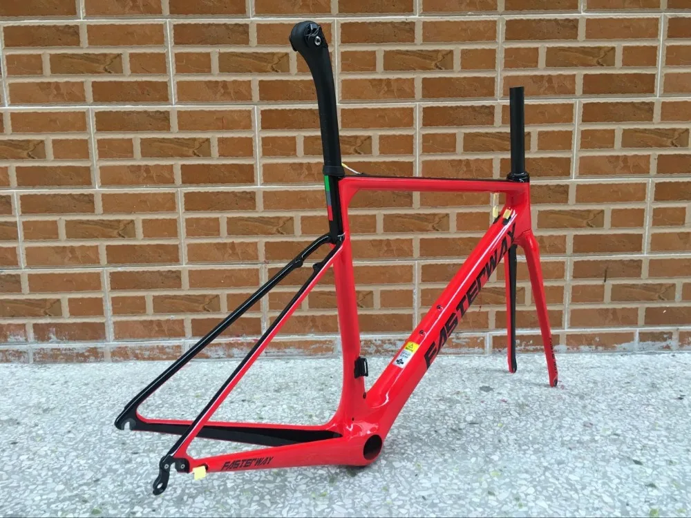 Perfect 2019 design super light FASTERWAY classic carbon road frameset D Brake carbon bike frame:Frameset+Seatpost+Fork+Clamp+Headset 9