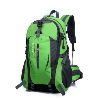 

HOT 2020 Outdoor Classic Student Waterproof Sport Nylon travel backpack Hiking Camping Mountaineering bag 40L With cover 12color