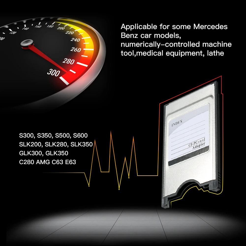 PCMCIA Compact Flash адаптер устройство считывания SF карт адаптер CF карта SD карты Карта PCMCIA адаптер для ноутбука для Benz для механического инструмента