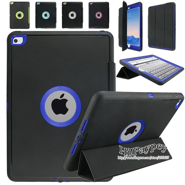 

For Apple iPad 2 3 4 Durable 3 Layers Rugged Case Kid Safe Armor Shockproof Heavy Duty Silicone Hard Case Cover Screen Protector