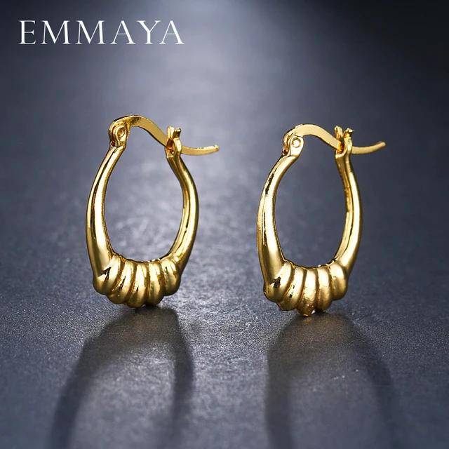 Emmaya Brand New Design Charm Simple Round Shape Earrings Women Emmaya Brand New Design Charm Simple Round Shape Earrings Women Gold Cute Earring
