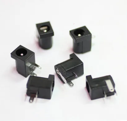 10 шт. Лидер продаж высокое качество DC-005 Черный и белый DC Мощность с разъемом типа Jack DC005 5,5*2,1 мм 2,1 гнездо Круглый иглы