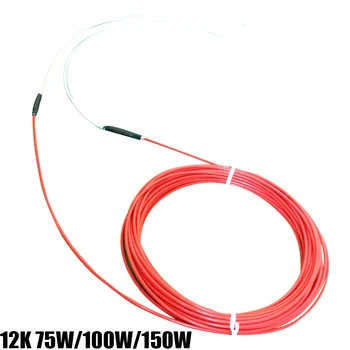 

12K 75W 100W 150W Carbon Fiber Heating Wire Heating Cable Telflon Heating Plate Heating Wire Thermostat Silicone Product Line