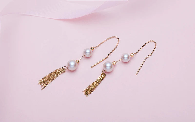 18k gold chain tassel earring (11)