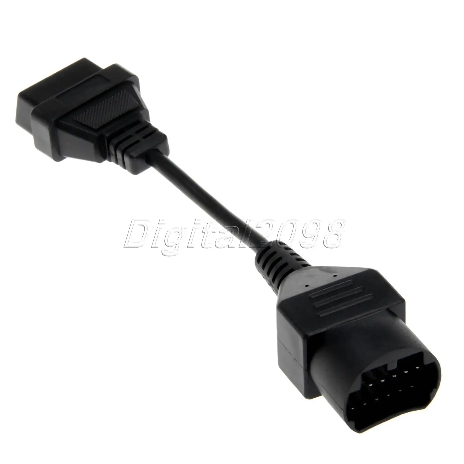 17 Pin на 16 Женский OBD2 OBDII автомобильный диагностический Соединительный адаптер