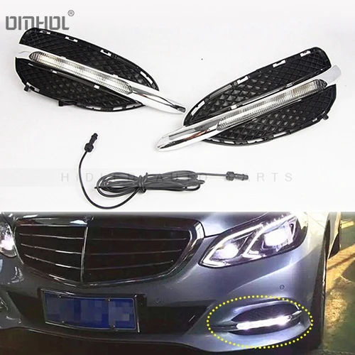 Бесплатная доставка OMHOL LED DRLs для Mercedes Benz E Class W212 2014 2015| |