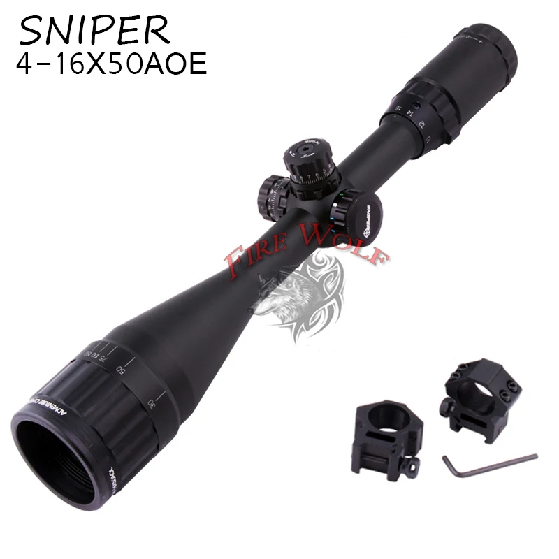 

SNIPER 4-16X50 Reflex Sight gun sight riflescopes LLL night vision scopes for hunting Telescopic sight FreeShipping