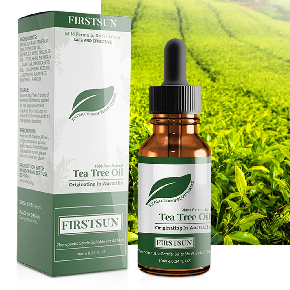 

Natural Organic Tea Tree Essential Oil Anti-wrinkle Extract Acne Removal Scars Marks Treatment Moisturizing Face Serum Skin Care