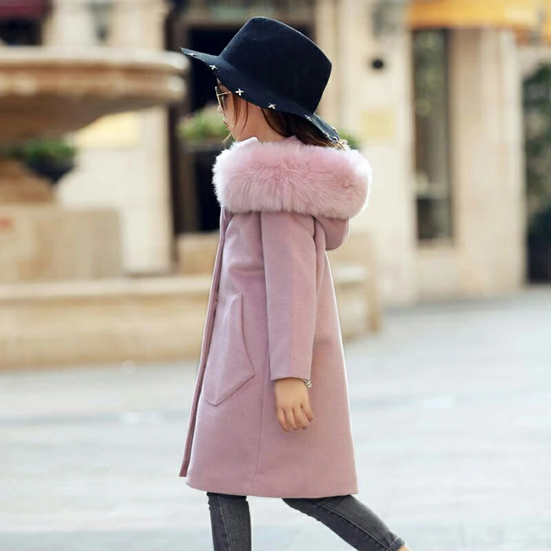 2018-Girls-Fashion-Thickening-Large-Fur-Collar-Wool-Coat-Jacket (5)