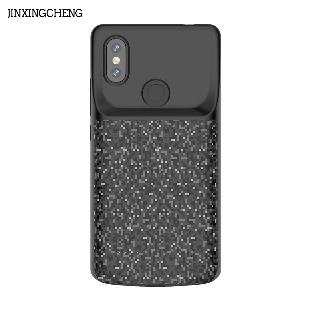 

JINXINGCHENG Silicone Frame Charger Battery Case for Xiaomi Mi8 4700mAH Back Clip Fast Battery Charger for Xiaomi Mi 8se Cover
